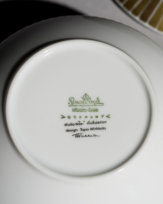 Image 1 of Rosenthal Studio-Line Porseleinen Doos met Deksel, Goudkleurig Decor Design Tapio Wirkkala