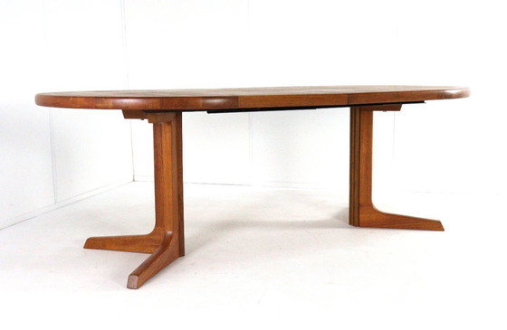 Image 1 of Gudme Round 2x Extendable Dining Table 'Nabbe' Vintage