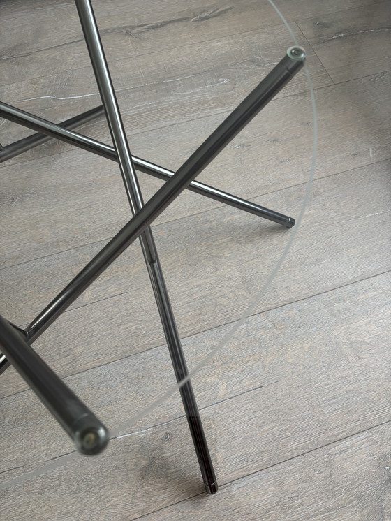 Image 1 of Tavolino in vetro Balance di design italiano degli anni Settanta