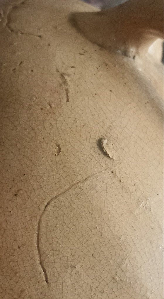 Image 1 of Antiker Patacon-Dreibein aus dem 18. Jahrhundert – Authentische französische Volkskunst