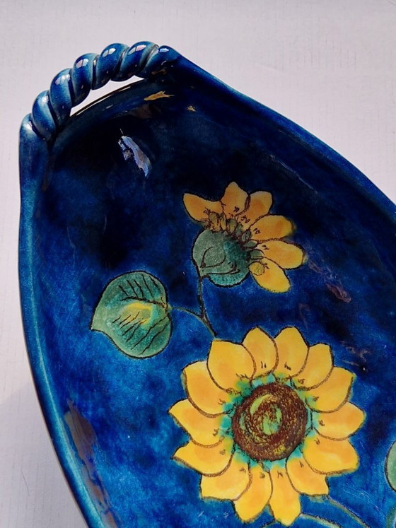 Image 1 of Ciotola-Plateau-maiolica.Hindelanger Keramik.60'Germania.