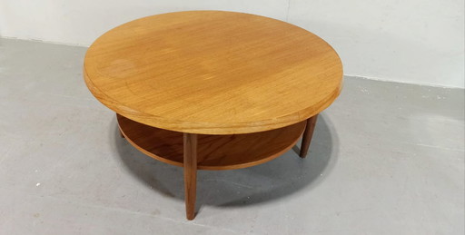 Table basse ronde Mid Century