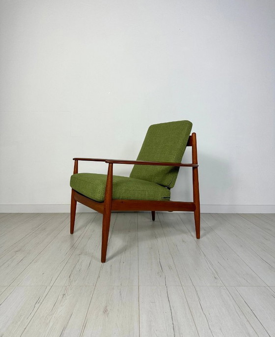 Image 1 of Vintage Model 118 Teakhouten Loungestoel van Grete Jalk voor France & Daverkosen, Deens design, jaren 1950