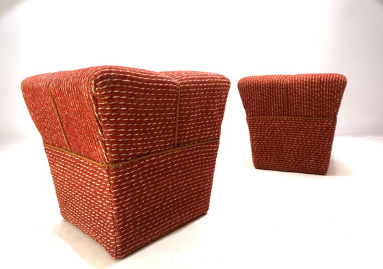 Image 1 of Halabala set of 2 tabouret stools for UP Zavody, 1930