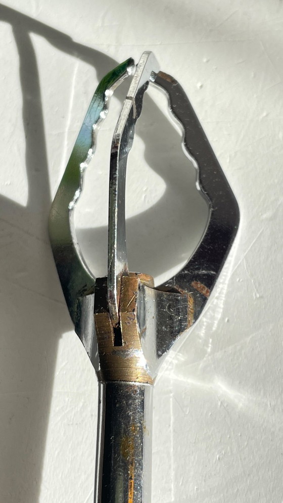 Image 1 of SEAU à Glace Cristal Ciselé et PINCE Vintage