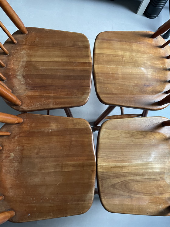 Image 1 of 4 vintage eetkamerstoelen