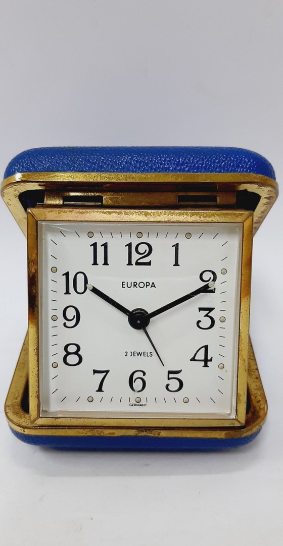 Image 1 of Vintage Travel Clock Europa with box