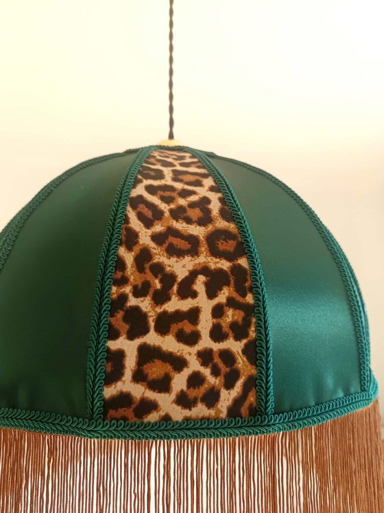 Lampada a Sospensione Leopardo e Frange – Lampade a sospensione, Silk, Textile (photo 7 of 12)