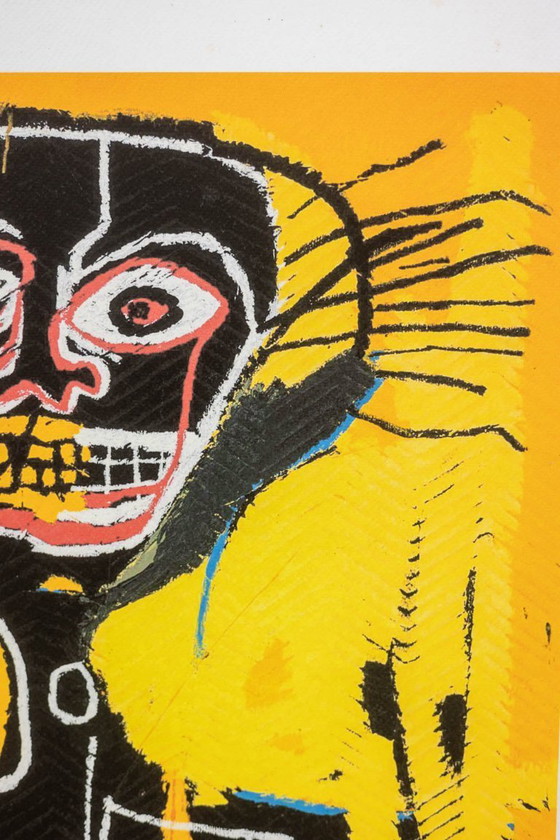 Image 1 of Jean-Michel Basquiat. Genummerde zeefdruk in kleur. Circa 1990.