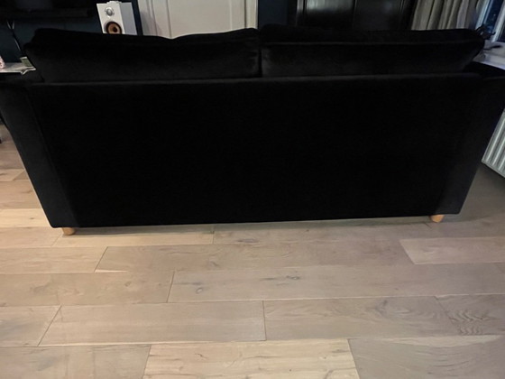 Image 1 of Gelderland Sofa 5811 – neu bezogen mit schwarzem Samt