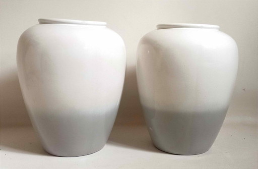 Pair of West Germany two-tone vases Height 42 cm