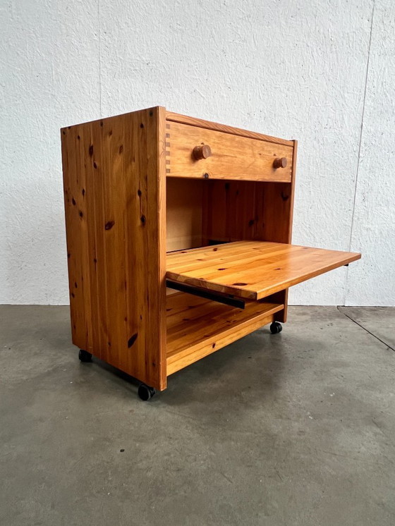 Image 1 of Vintage Audio Furniture, Cabinet, Pin, Pull-out Leaf, 1970's / 1980's