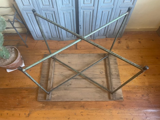 Image 1 of Tavolo pieghevole, tavolo da mercato, tavolino laterale, stile vintage francese