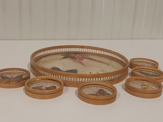 Set de Plateau Vintage avec Papillons – Accessoires de table, Plastic, Wood (photo 8 of 8)