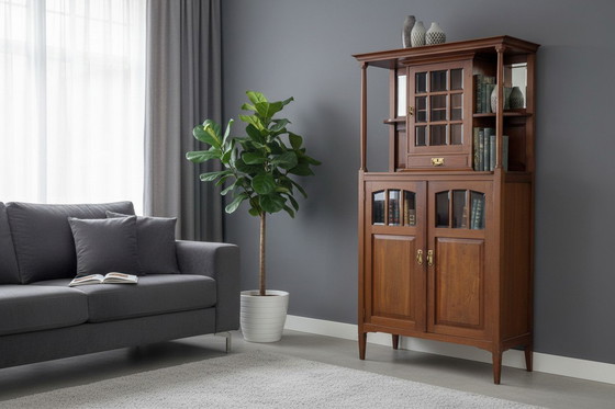 Image 1 of antique Amsterdam School sideboard