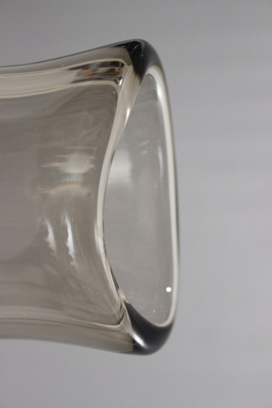 Image 1 of Miloslav Klinger & Zelezny Brod Sklo - Large smoked Sommerso vase 1970s