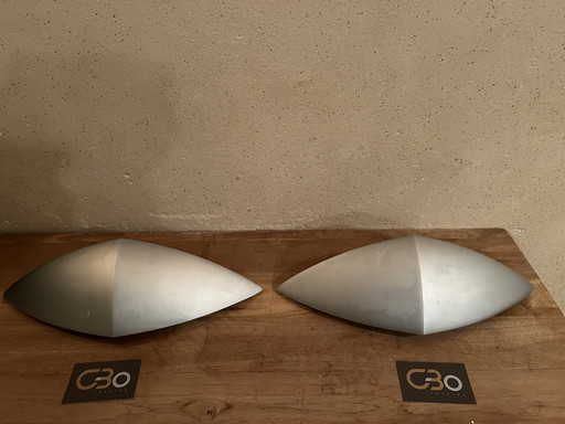 2 X Tobias Grau Artur.  Aluminium Satin   - No Glass !