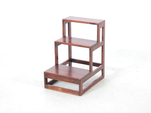 Vintage skandinavischer Bibliothekshocker – krukjes, Wood