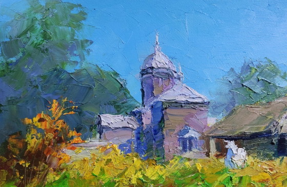 Image 1 of Village Church on a Clear Day