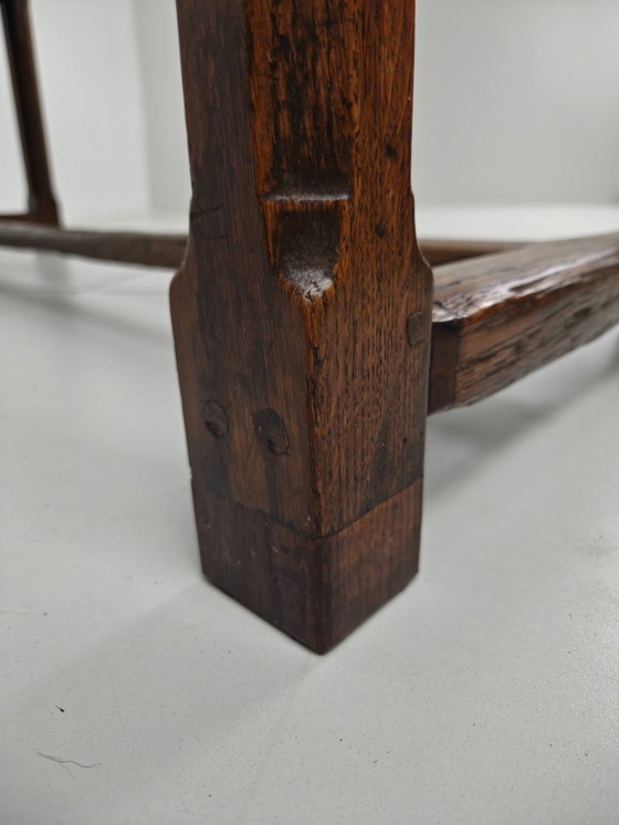 Image 1 of French 18th century dining table – Solid oak, drawers
