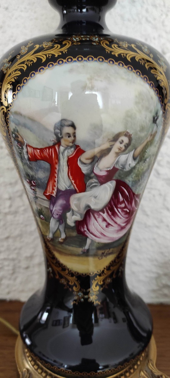 Image 1 of Conjunto Decor de Sèvres: reloj, lámpara y joyero