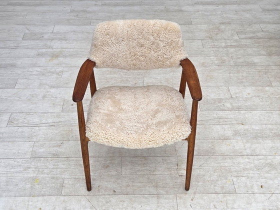 Image 1 of 1960s, Danish design by Erik Kirkegaard, model 43, genuine sheepskin.