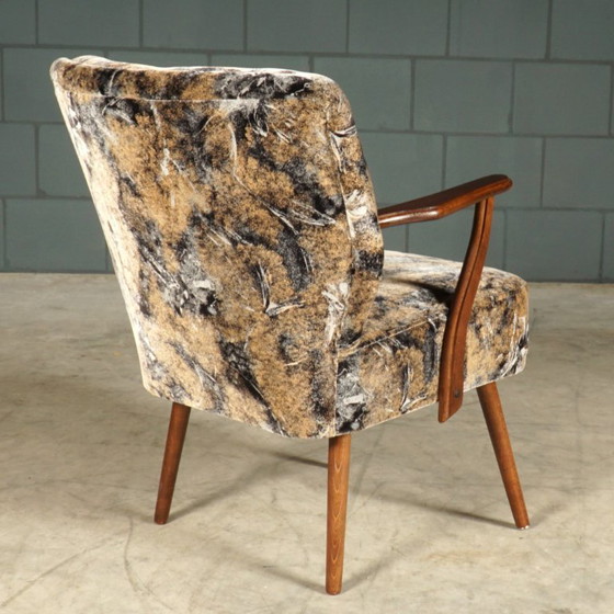 Image 1 of Vintage cocktailfauteuil – velours – jaren 60