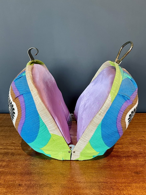 Image 1 of Theemuts retro con patrón psicodélico jaren 70