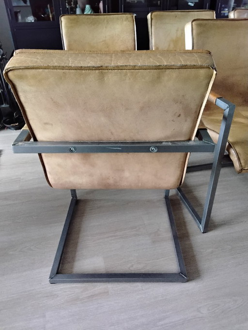Chaises de salle à manger en cuir