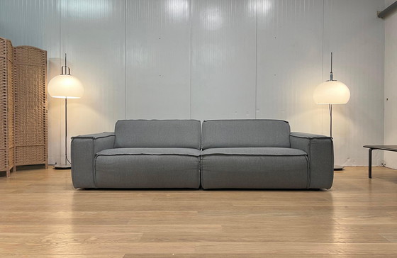 Image 1 of ZGAN Fest Amsterdam 3-Zits Bank + Hocker - KVADRAT Grijs