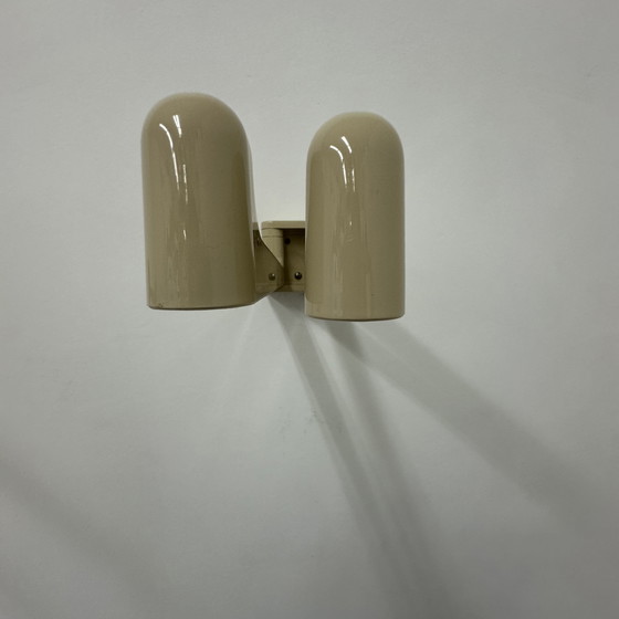 Image 1 of Jaren 70 Handdoeken Rek Handdoek Rekje Beige Vintage