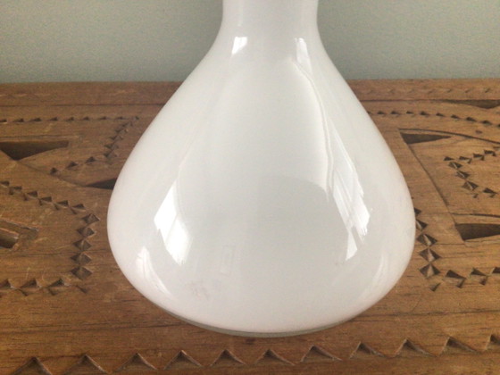Image 1 of Vintage Kastrup Holmegaard Table Lamp with linen shade