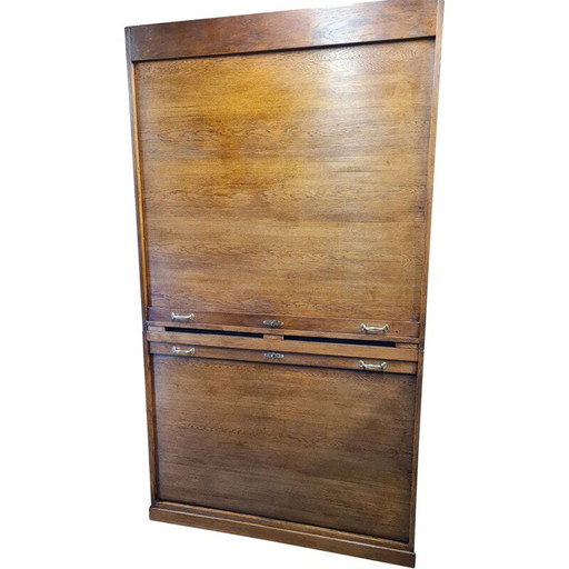 Vintage oak curtain cabinet