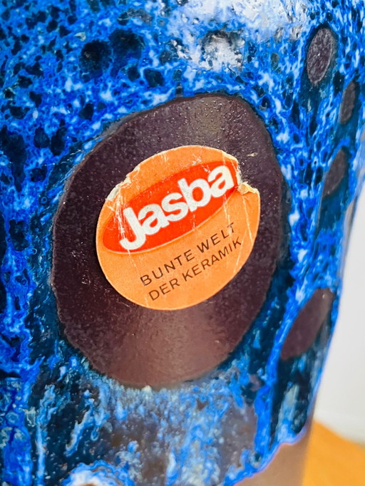 Vintage Jasba vase with lava glaze