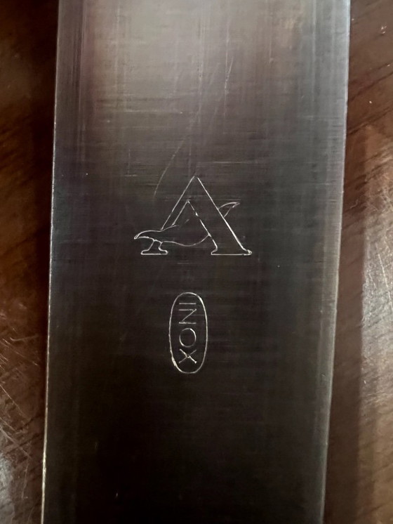 Image 1 of Juego de cubiertos de plata 800 para 12 personas, origen italiano, estilo de diseño francés, de 1970 a 1980