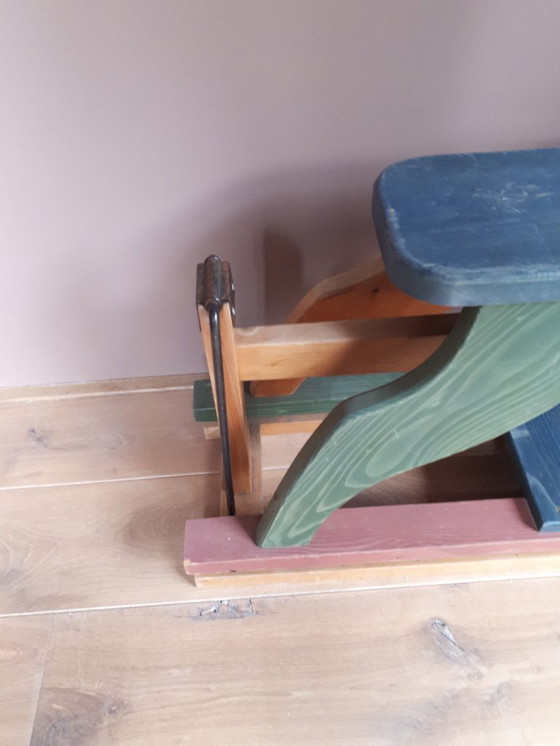 Image 1 of Houten hobbelpaard vintage