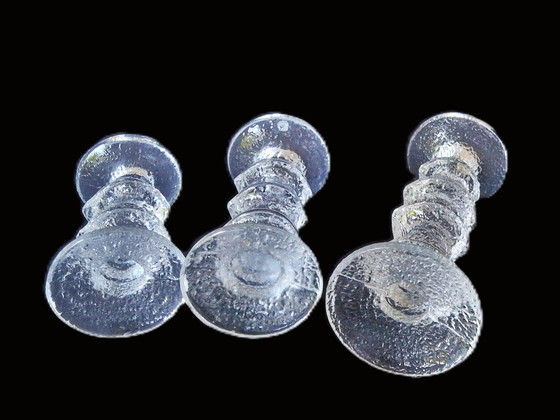 Image 1 of Iittala - 3 Festivo candlesticks by Timo Sarpaneva