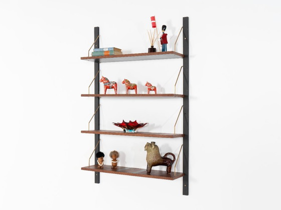 Modulaire eikenhouten wandkast, Deens design, jaren 60, gemaakt in Denemarken – Boekenkasten, Wood (photo 5 of 12)
