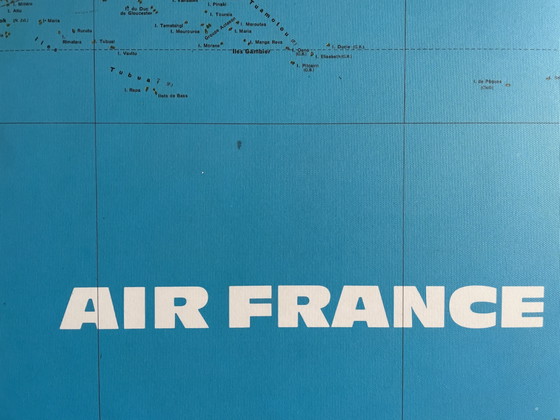 Image 1 of Carta del mondo Air France edizione Jean Massé