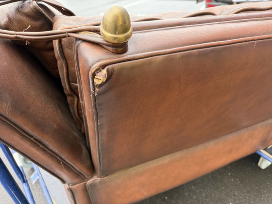 Image 1 of Mooie Muylaert 2 zits banque van rundleder à Cognacckleur