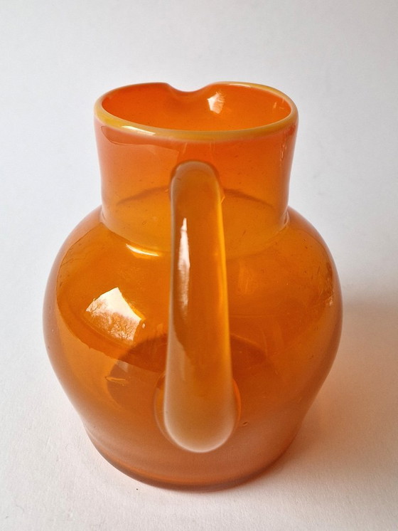 Image 1 of Kosta Boda - Orange water jug ​​by Erik Höglund - 60s