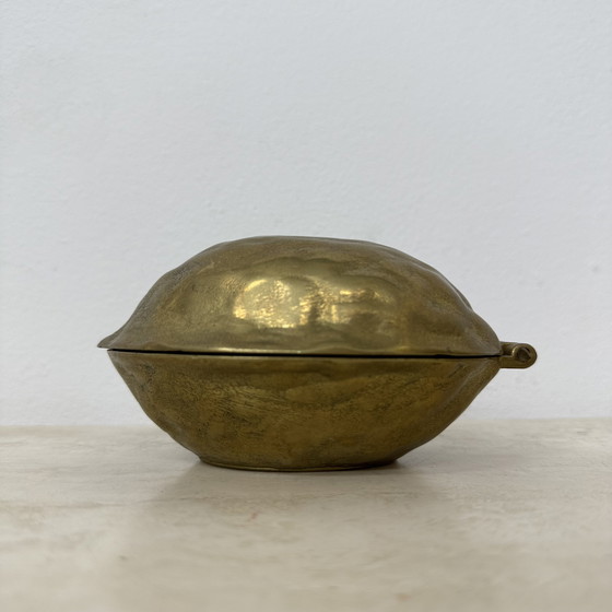 Image 1 of Brass Walnut Shaped Nut Cracker, 1970s