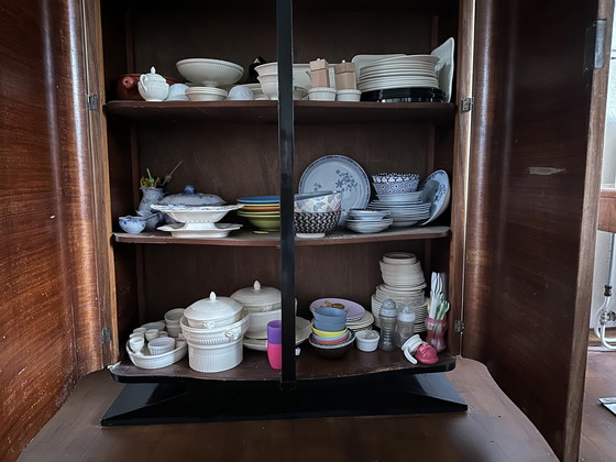 Image 1 of Houten art deco servieskast