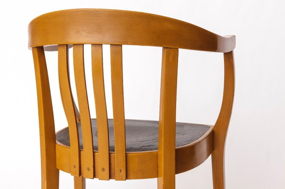 Image 1 of Poltrona tedesca vintage - Anni '50 Giallo senape e verde - Stile metà secolo