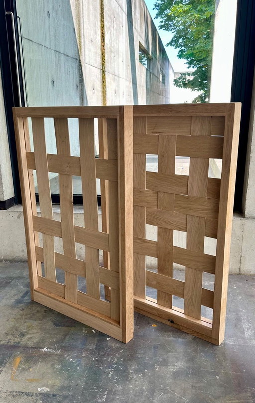 room divider braided oak