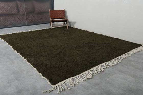 Image 1 of Green Moroccan wool carpet 300/200cm