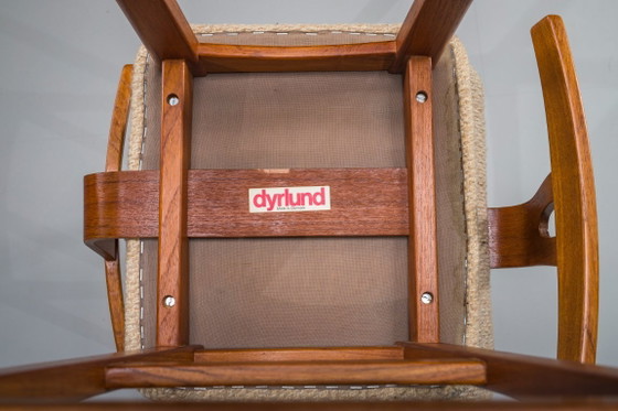 Image 1 of Taburetes de bar de teca de estilo danés moderno de Dyrlund, Dinamarca, década de 1960, juego de 2