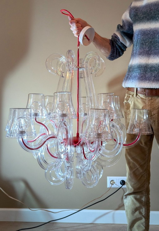 Modern LED chandelier Rockcoco by Fatboy, as good as new.