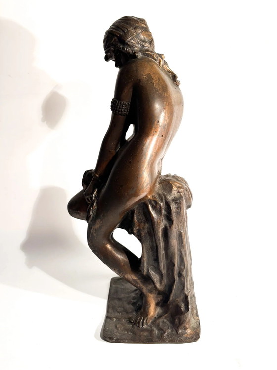 Bronze Sculpture "The Slave" Attributed to Giacomo Ginotti 19th Century (photo 8 of 9)