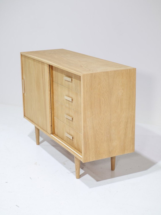 Image 1 of Sideboard with drawers vintage oak Danish 1960s